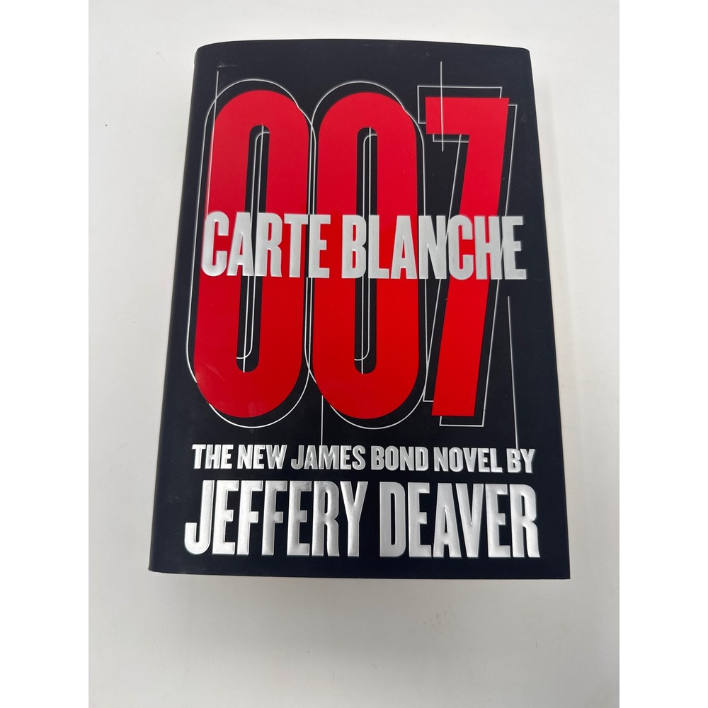 Jeffery Deaver Carte Blanche James Bond 007 Hardcover Black 1st Ed 9781451620696